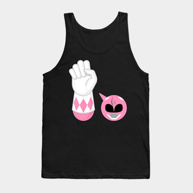 PINK RANGER hand-power Tank Top by LuksTEES